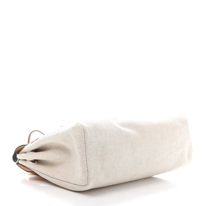 Hermes Toile Vache Calfskin Herbag 30 PM Natural 4 of 16