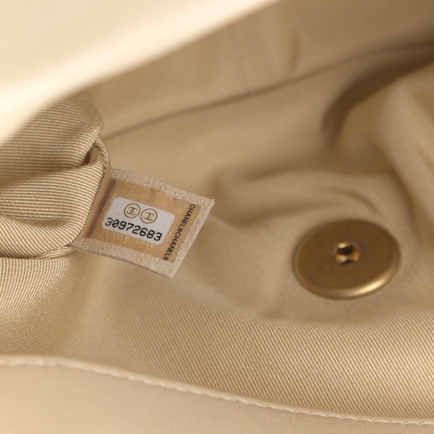 Chanel Lambskin Quilted Medium Chanel 19 Flap Light Beige 7 of 9
