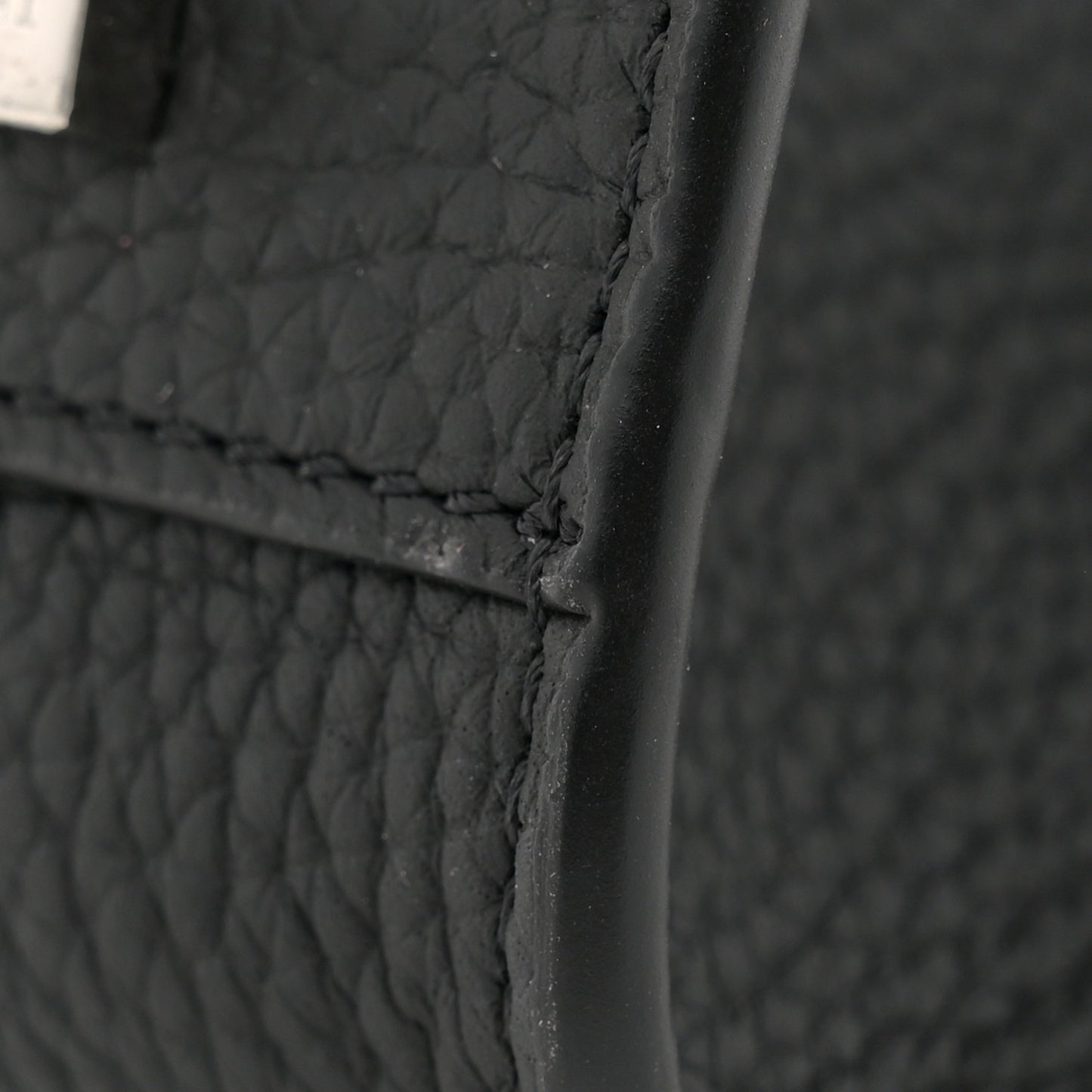 Grained Calfskin Soft Margaux 10 Bag Black