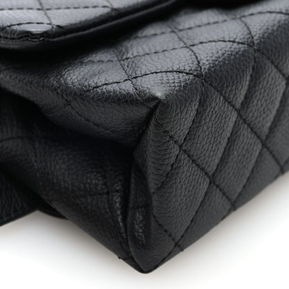 Chanel Grained Calfskin Quilted 2.55 Reissue Flap Belt Bag Clutch  Black 9 of 10