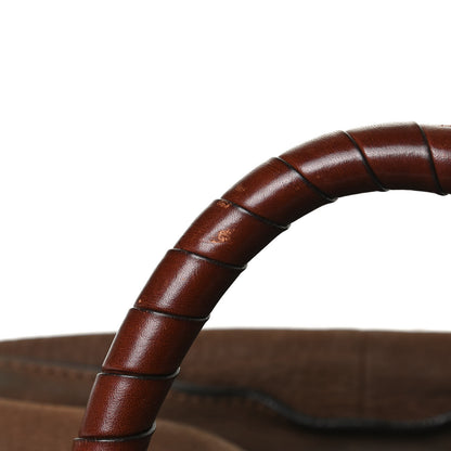 Chloe Nubuck Medium Marcie Satchel Dark Brown 11 of 18