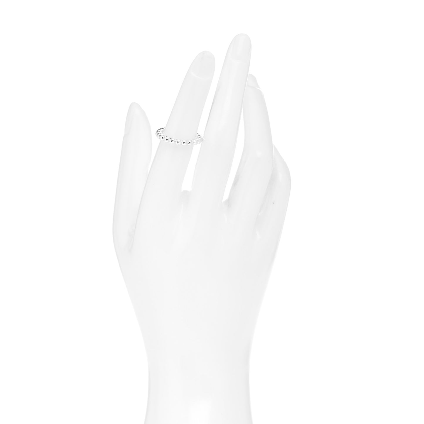 Sterling Silver HardWear Bead Ring 50 5.25