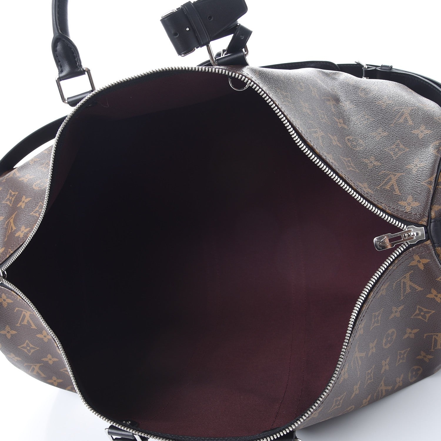Louis Vuitton Monogram Macassar Keepall Bandouliere 55 5 of 8