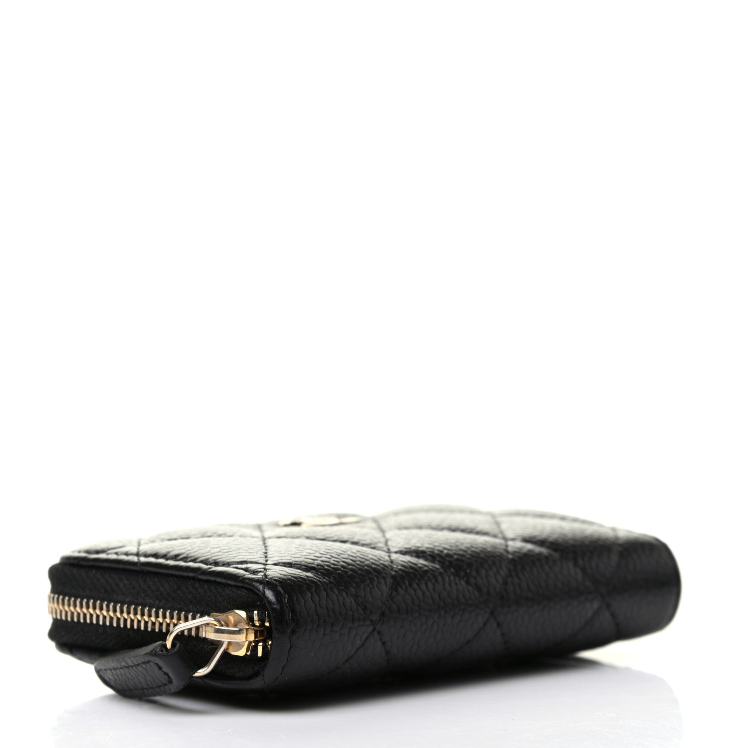 Chanel Caviar Quilted Zip Card Holder Black 4 of 8