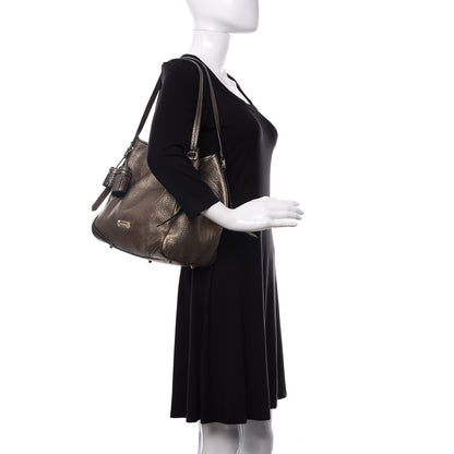 Burberry Metallic Grainy Calfskin Small Canterbury Tote Gold 2 of 13