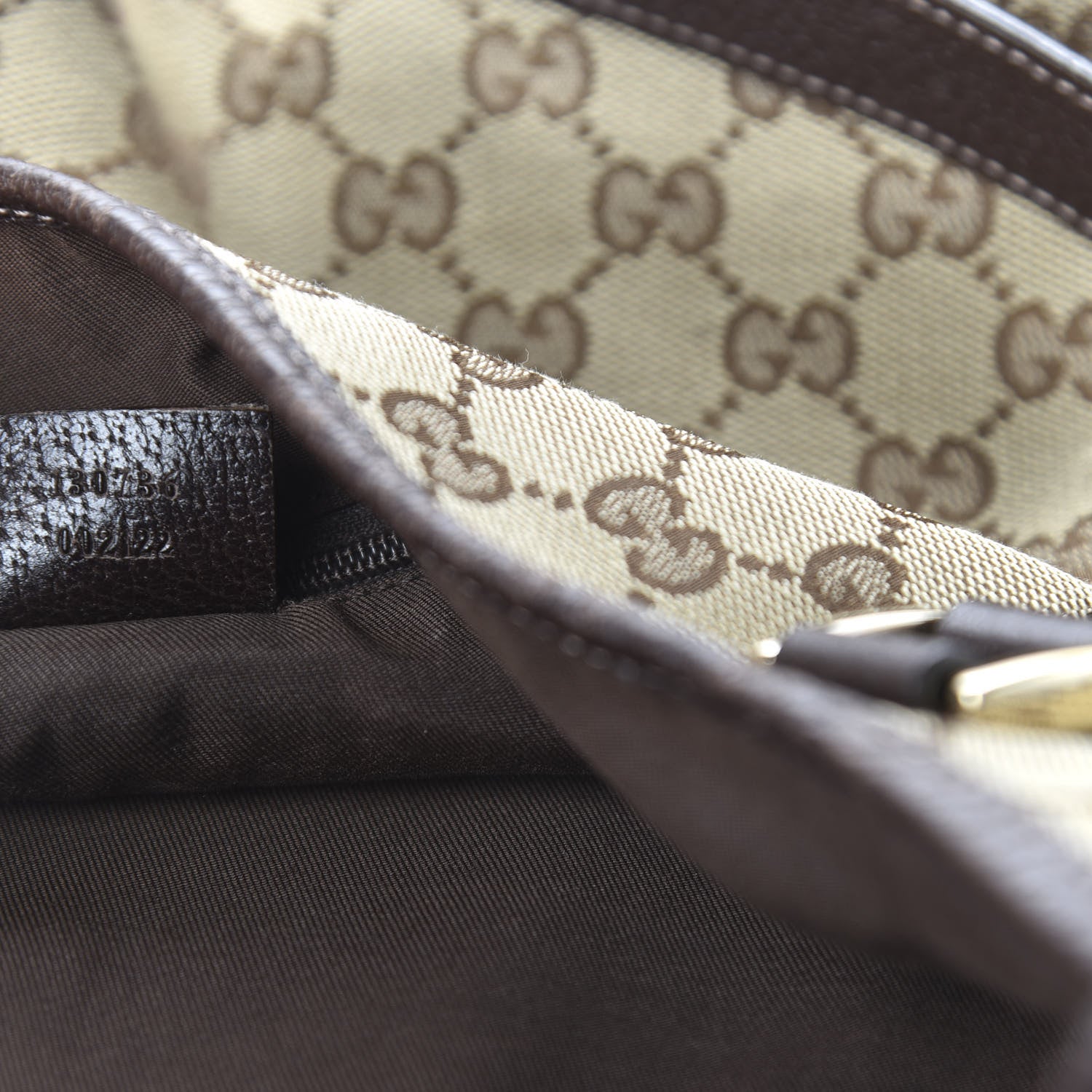 Gucci Monogram Medium Abbey Shoulder Bag Dark Brown 9 of 11