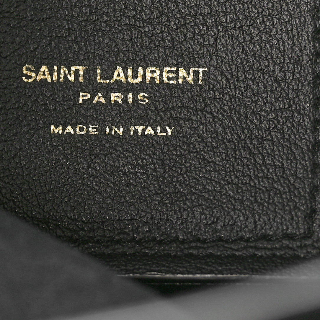 Saint Laurent Calfskin Toy Shopping Tote Black 7 of 11