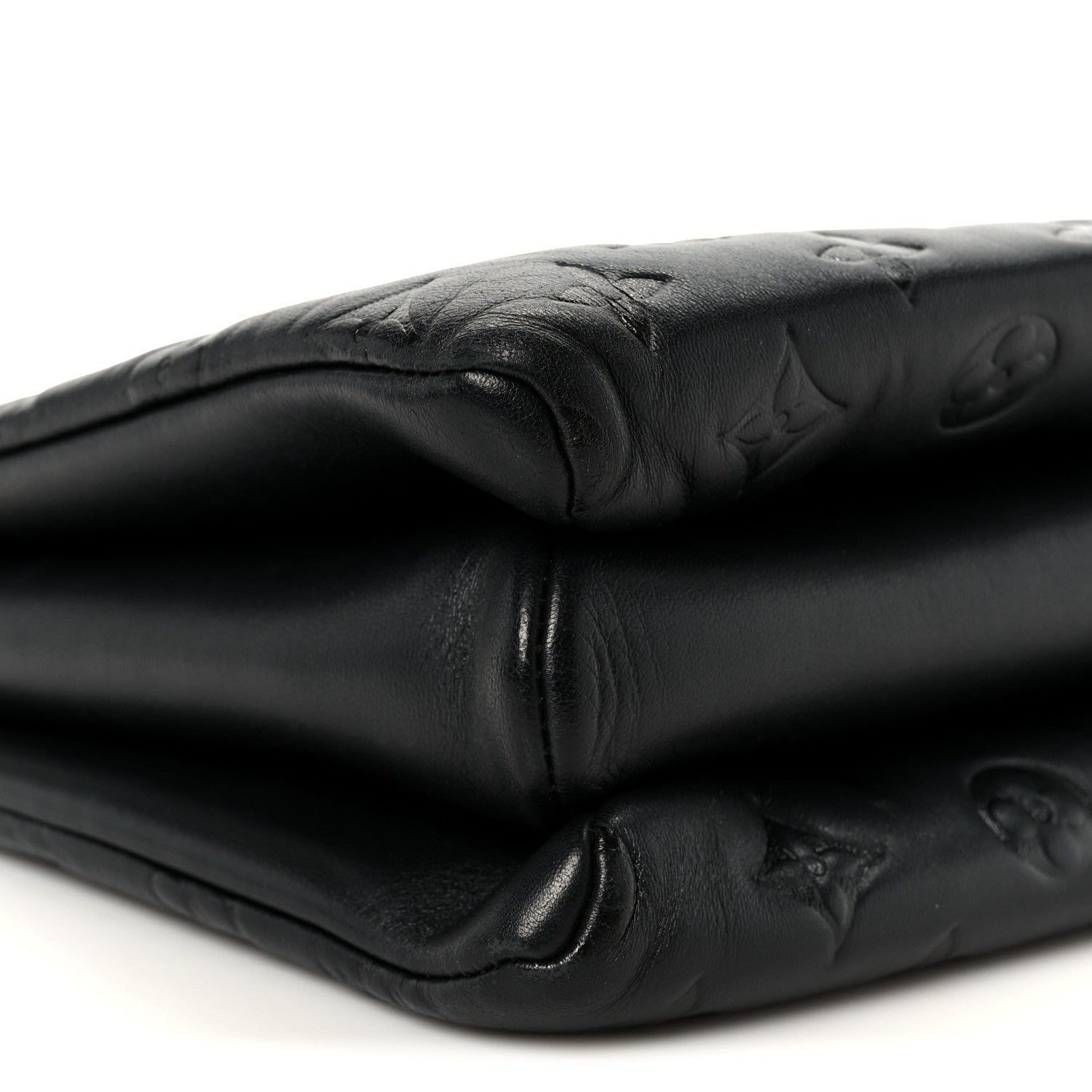 Louis Vuitton Lambskin Embossed Monogram Coussin PM Black 8 of 11