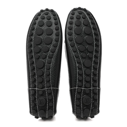 Louis Vuitton Calfskin Lock Mocassin Loafers 39 Black 6 of 10