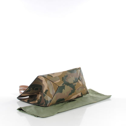 Valentino Garavani Nappa Canvas Camo Medium Rockstud Soft Tote Green 4 of 8