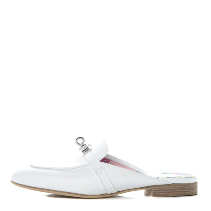 Hermes Calfskin Oz Mules 35 White 1 of 11
