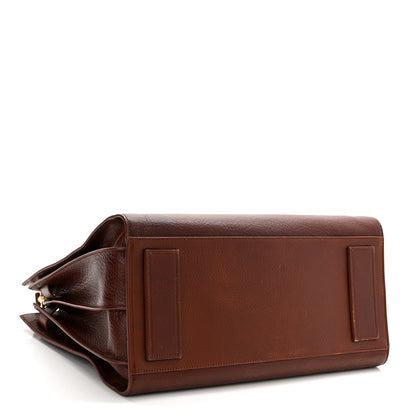 Saint Laurent Grained Calfskin Medium Supple Sac De Jour Dark Brown 4 of 12