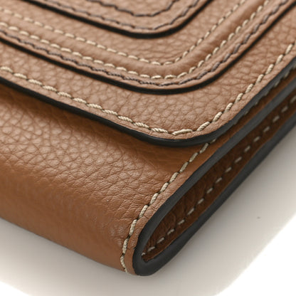 Chloe Calfskin Marcie Continental Flap Wallet Nut 8 of 8