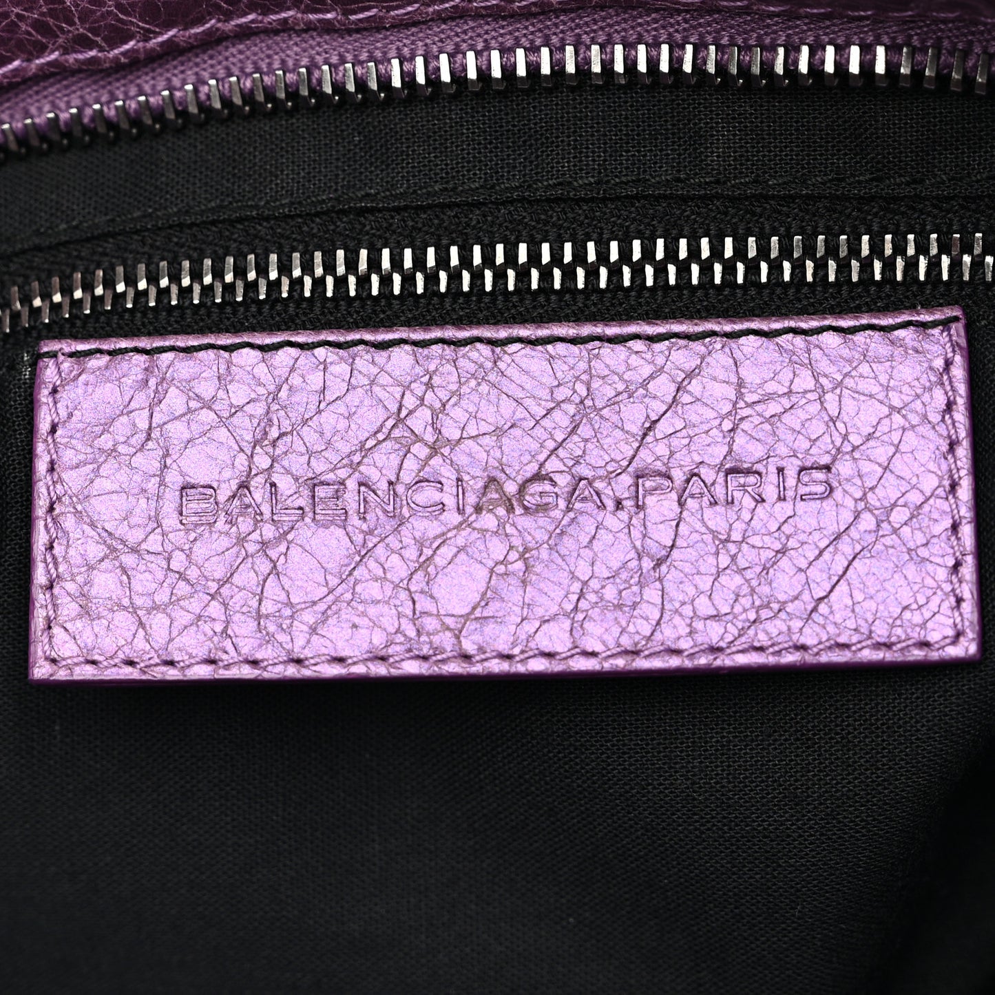 Agneau Classic Hardware City Metallic Purple