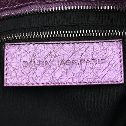 Balenciaga Agneau Classic Hardware City Metallic Purple 6 of 12