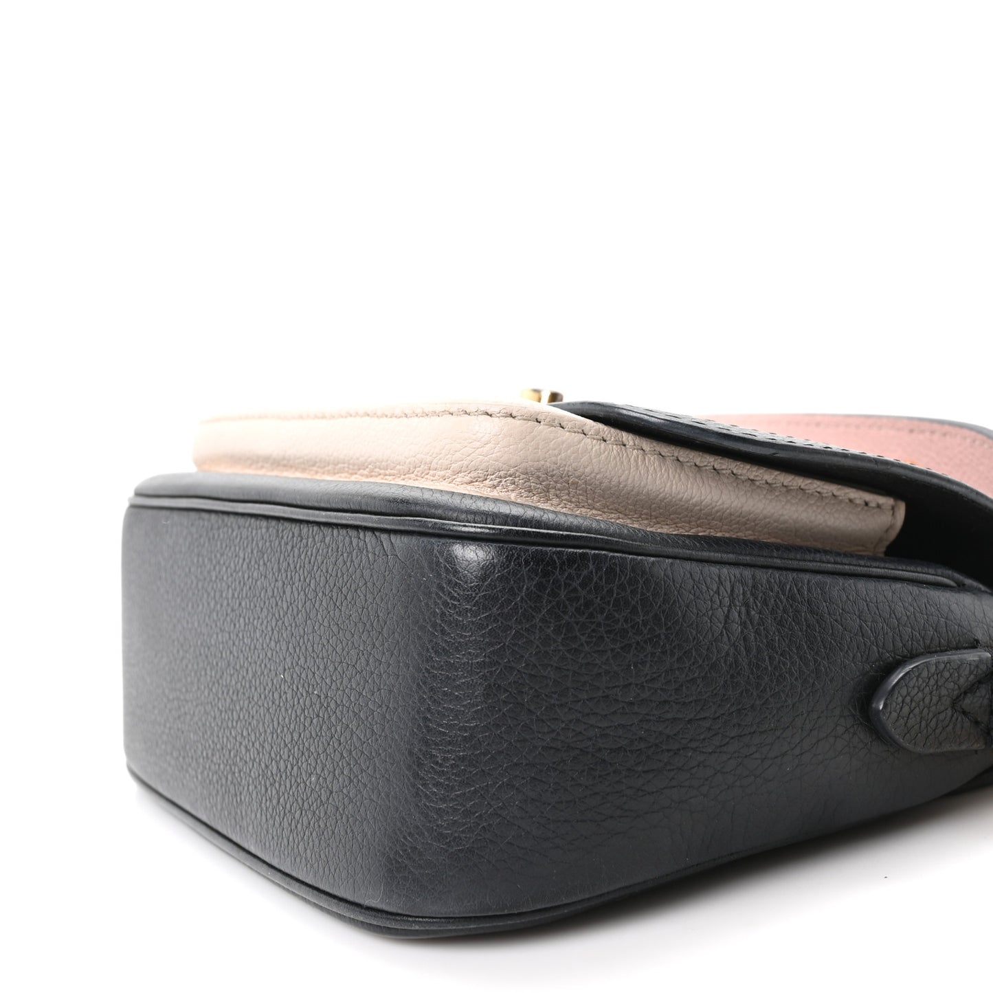 Grained Calfskin Lockme Tender Black
