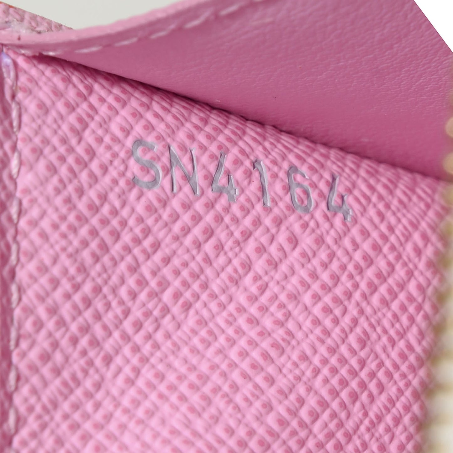 Monogram Multicolor Key Pouch White Litchi