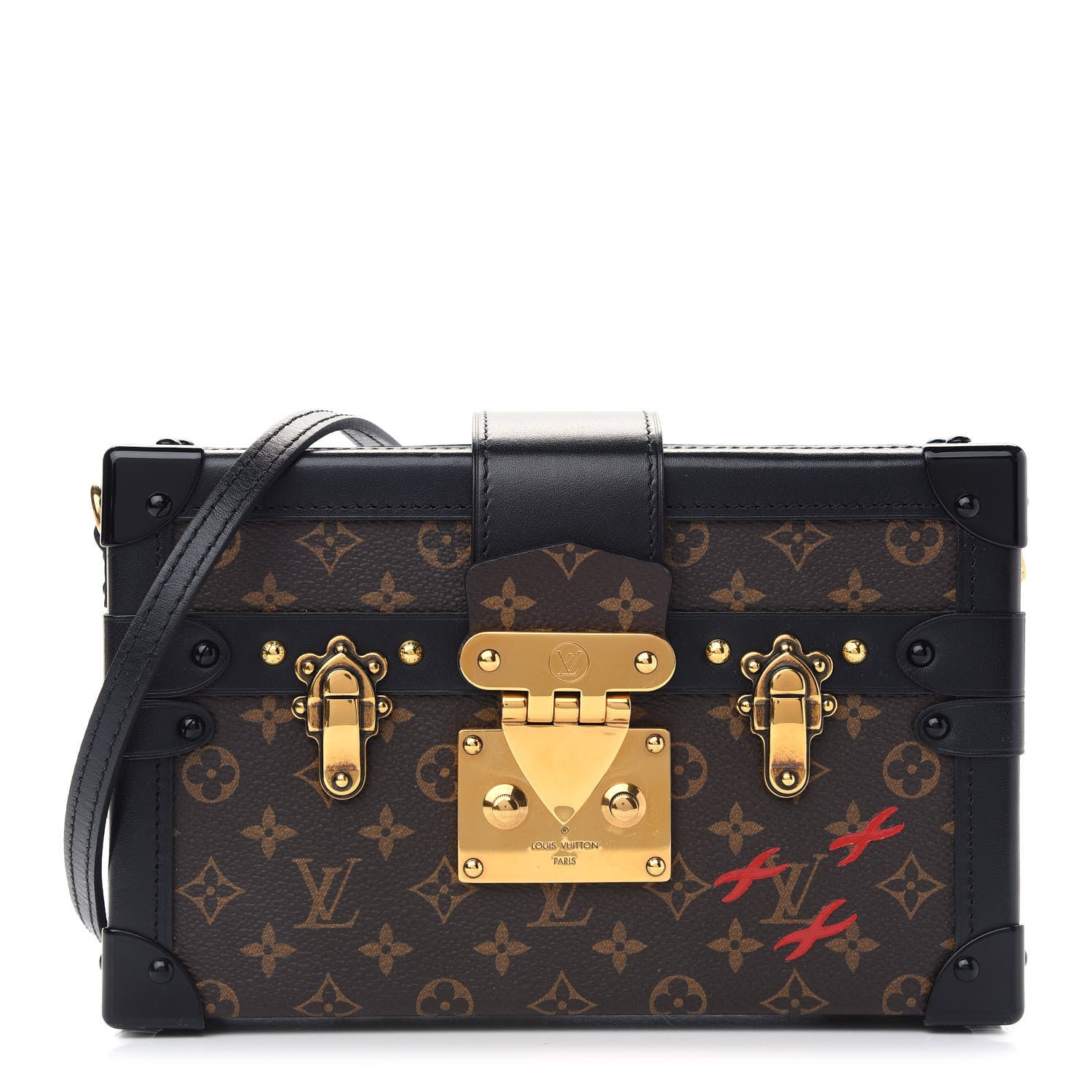 Louis Vuitton Monogram Petite Malle Black 1 of 8