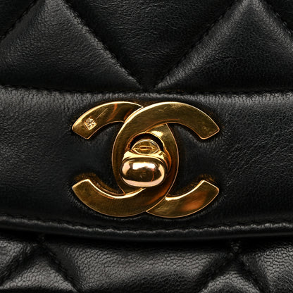 Chanel Lambskin Quilted Medium Single Flap Black 11 of 14