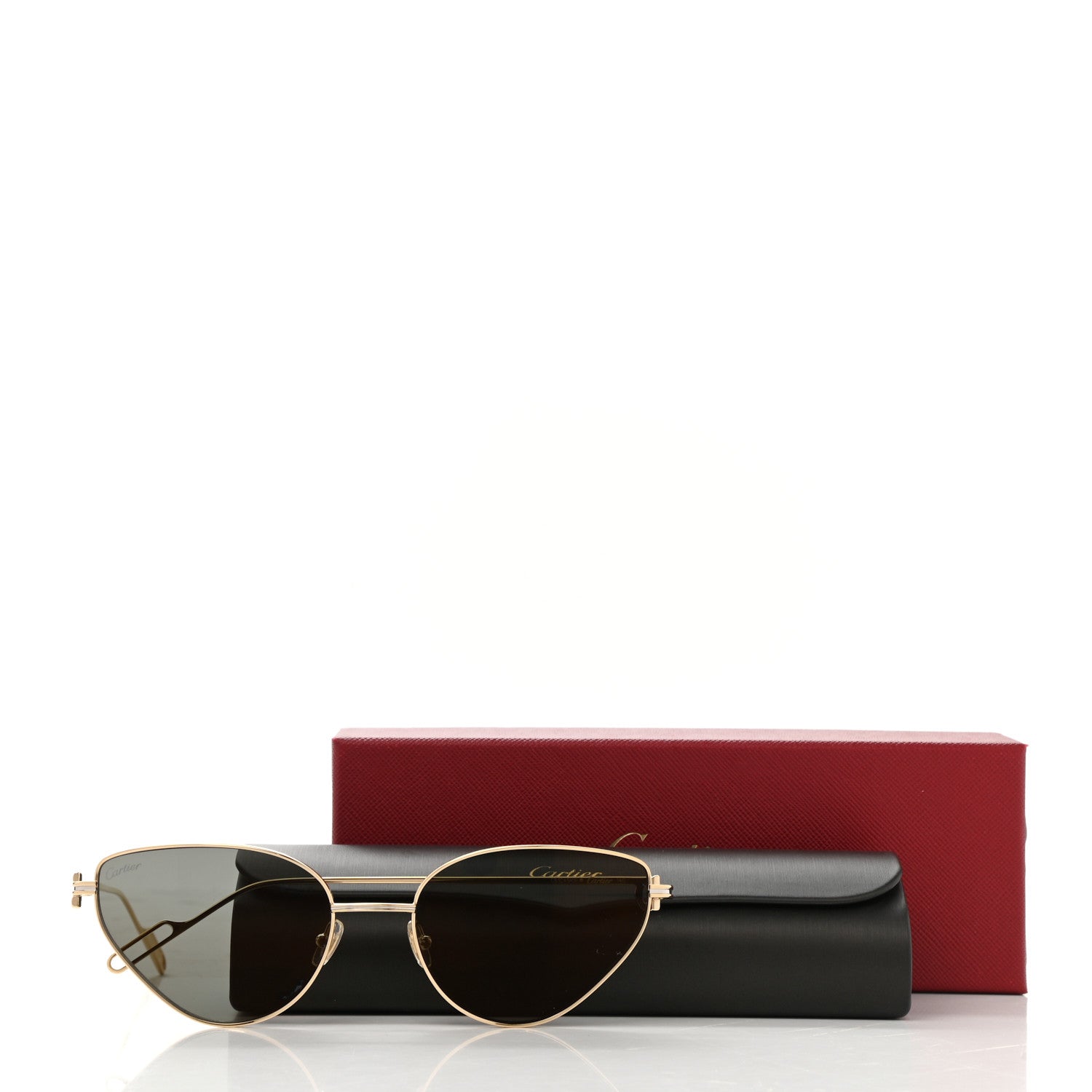 Cartier Cat Eye Sunglasses Gold 8 of 8