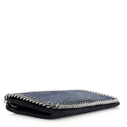 Stella McCartney Shaggy Deer Falabella Flap Wallet Navy 4 of 6