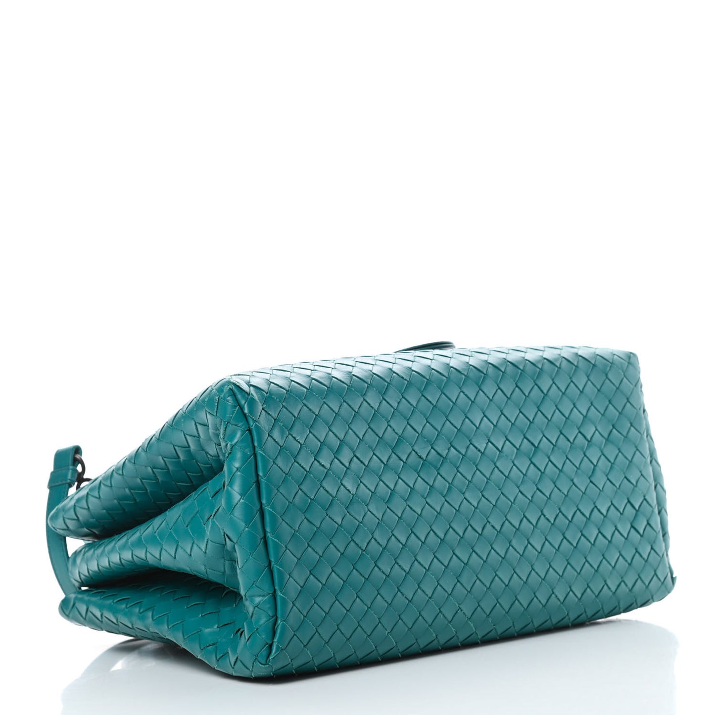 Light Calf Intrecciato Small Roma Teal