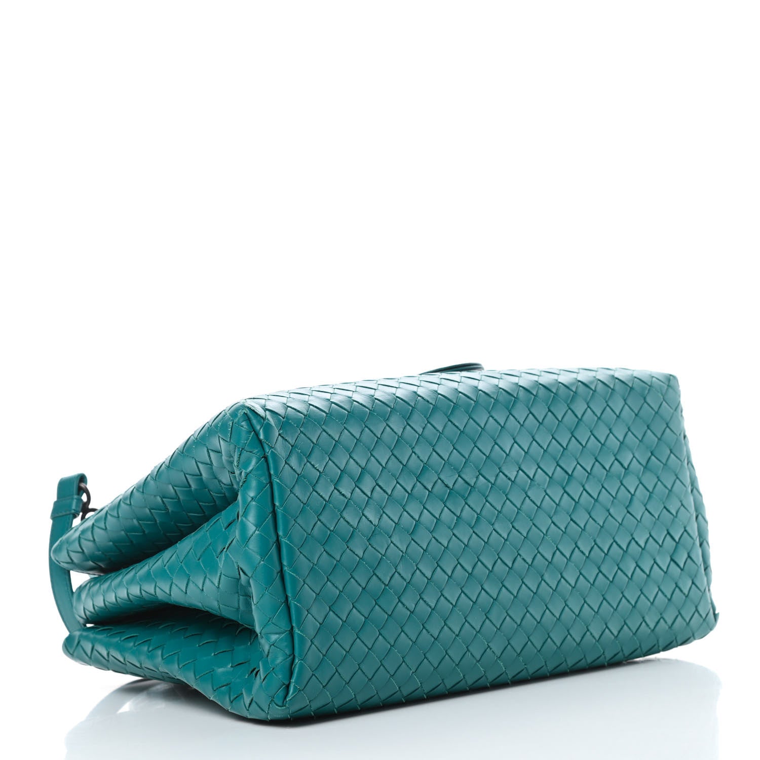 Bottega Veneta Light Calf Intrecciato Small Roma Teal 4 of 14