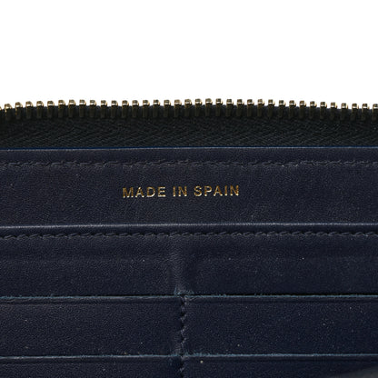 Chanel Caviar Quilted Large Gusset Zip Around Wallet Navy 7 of 10