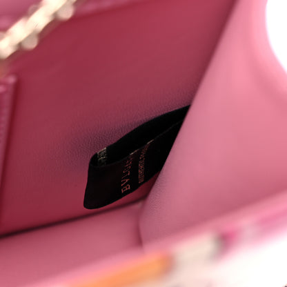 Bulgari Calfskin Printed Serpenti Forever Cinemania Crossbody Bag Flash Pink Multicolor 8 of 13