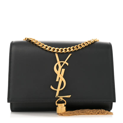 Saint Laurent Calfskin Small Classic Monogram Kate Tassel Satchel Black 1 of 12