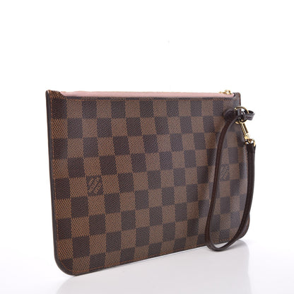 Louis Vuitton Damier Ebene Neverfull MM GM Pochette Rose Ballerine 3 of 8