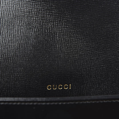 Gucci Azalea Calfskin Horsebit 1955 Shoulder Bag Black 9 of 10