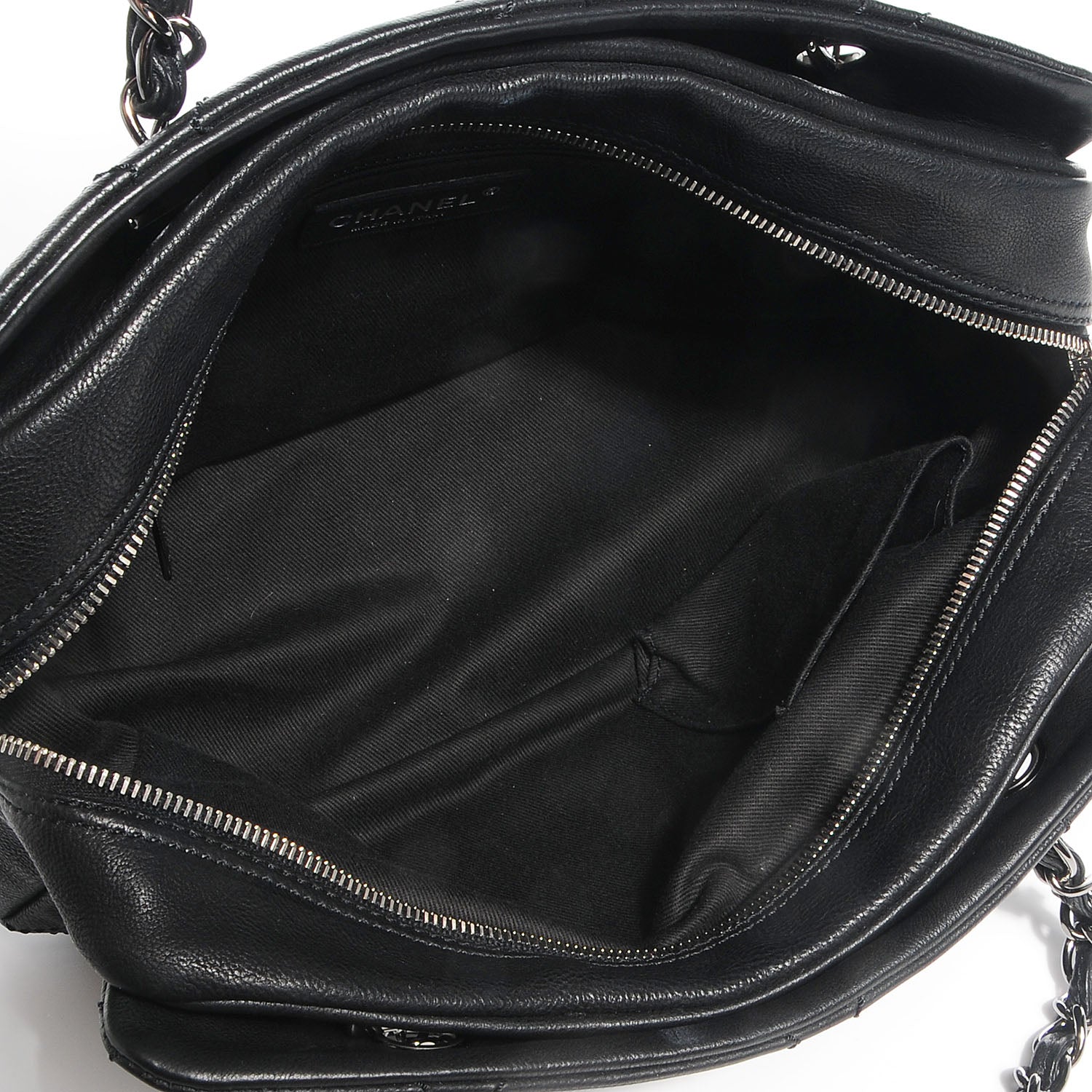 Chanel Calfskin Small Diamond Stitch Tote Black 5 of 7