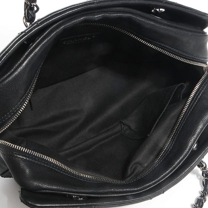 Chanel Calfskin Small Diamond Stitch Tote Black 5 of 7