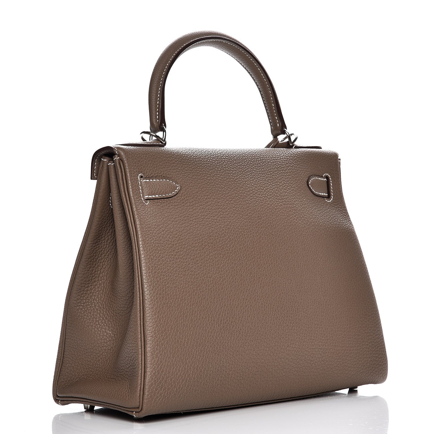 Hermes Togo Kelly Retourne 28 Etoupe 4 of 36