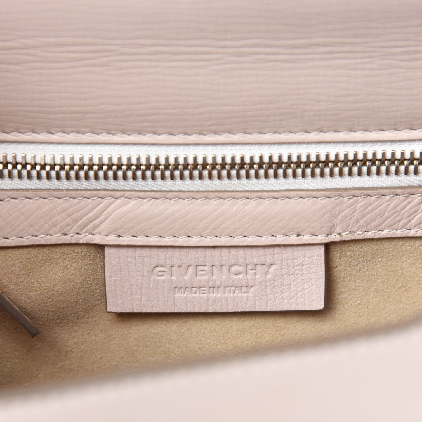 Textured Calfskin Mini Pandora Box Chain Crossbody Bag Powder Pink