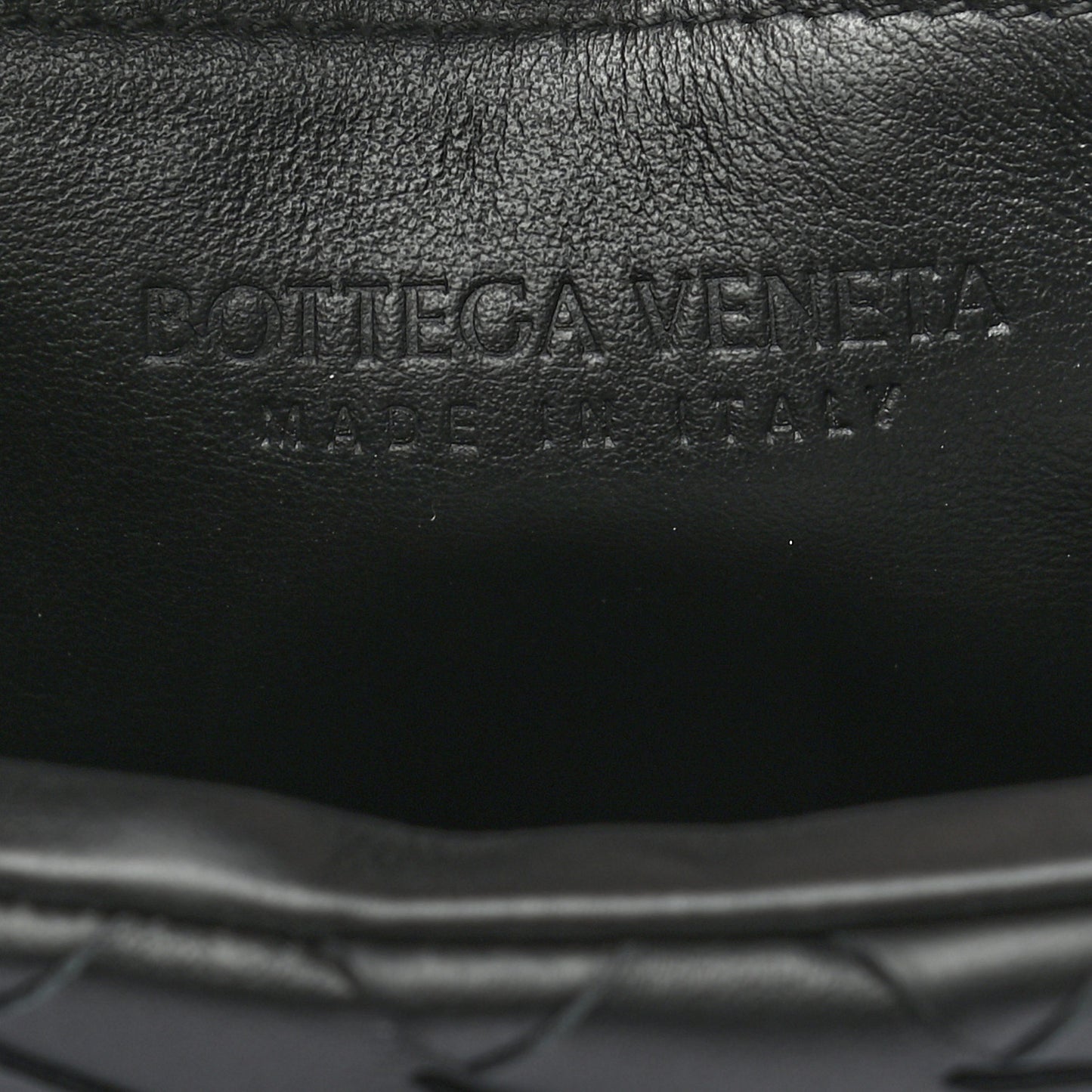 Nappa Intrecciato Portfolio Clutch Black