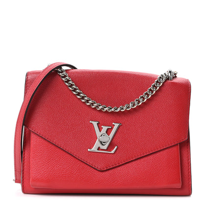 Louis Vuitton Soft Calfskin My Lockme Chain Bag BB Poppy 1 of 9