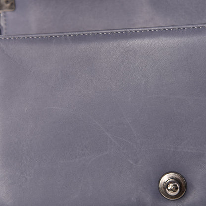 Chanel Lambskin Quilted Medium Boy Flap Blue 10 of 14