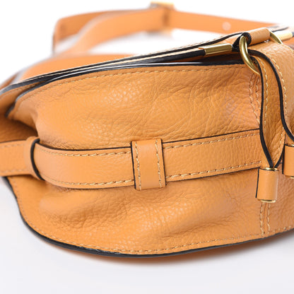 Chloe Calfskin Mini Marcie Round Crossbody Bag Burning Camel 7 of 8