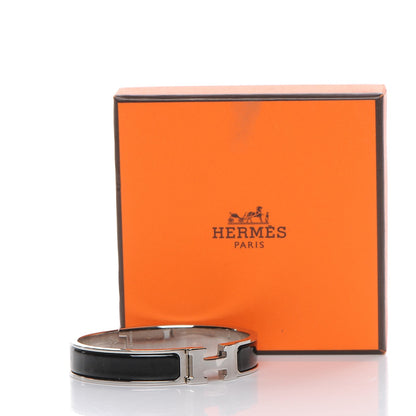 Hermes Enamel Narrow Clic Clac H Bracelet GM Black 5 of 5
