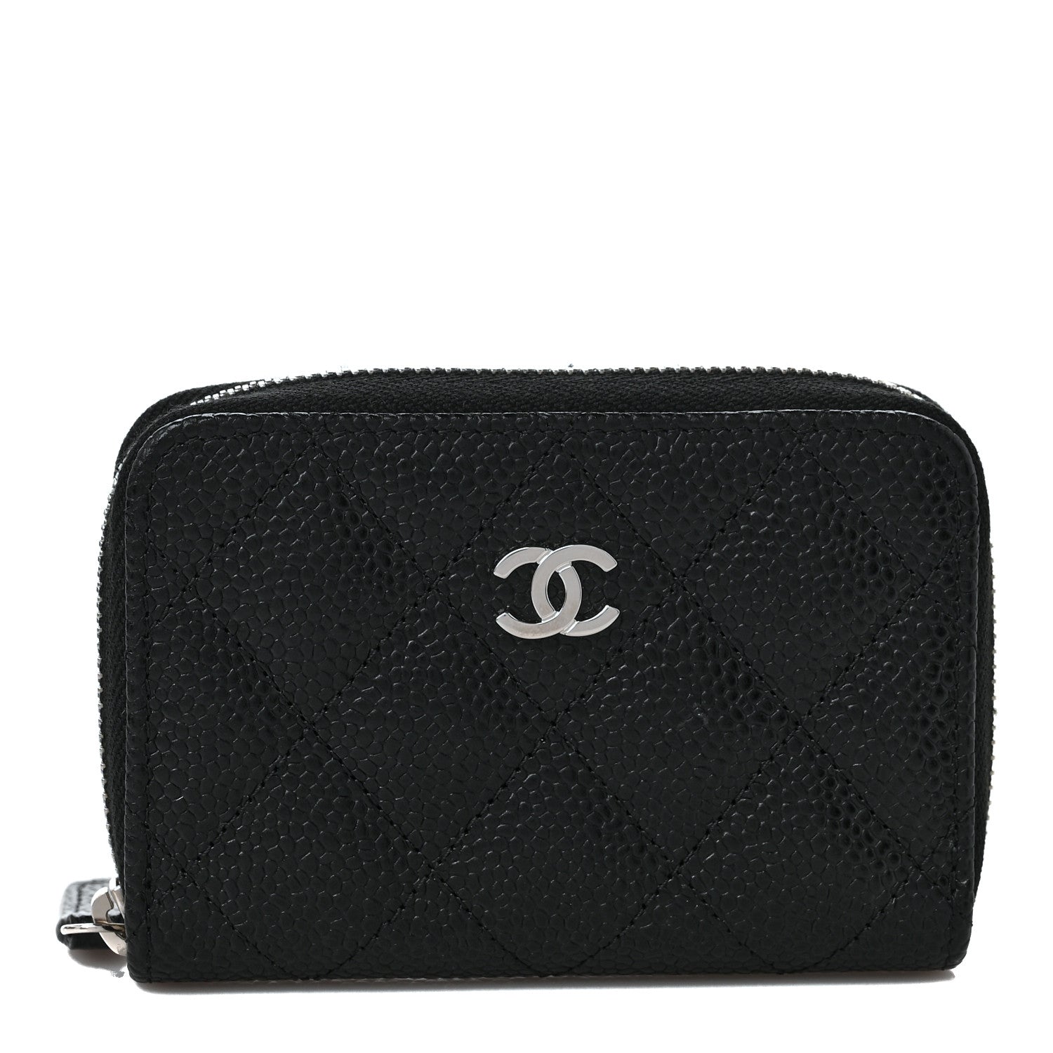Chanel Caviar Quilted Classic Zipped Coin Purse Black 1 of 10
