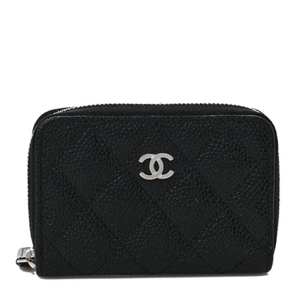 Chanel Caviar Quilted Classic Zipped Coin Purse Black 1 of 10