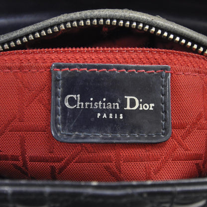 Christian Dior Patent Cannage Medium Lady Dior Navy Blue 8 of 9