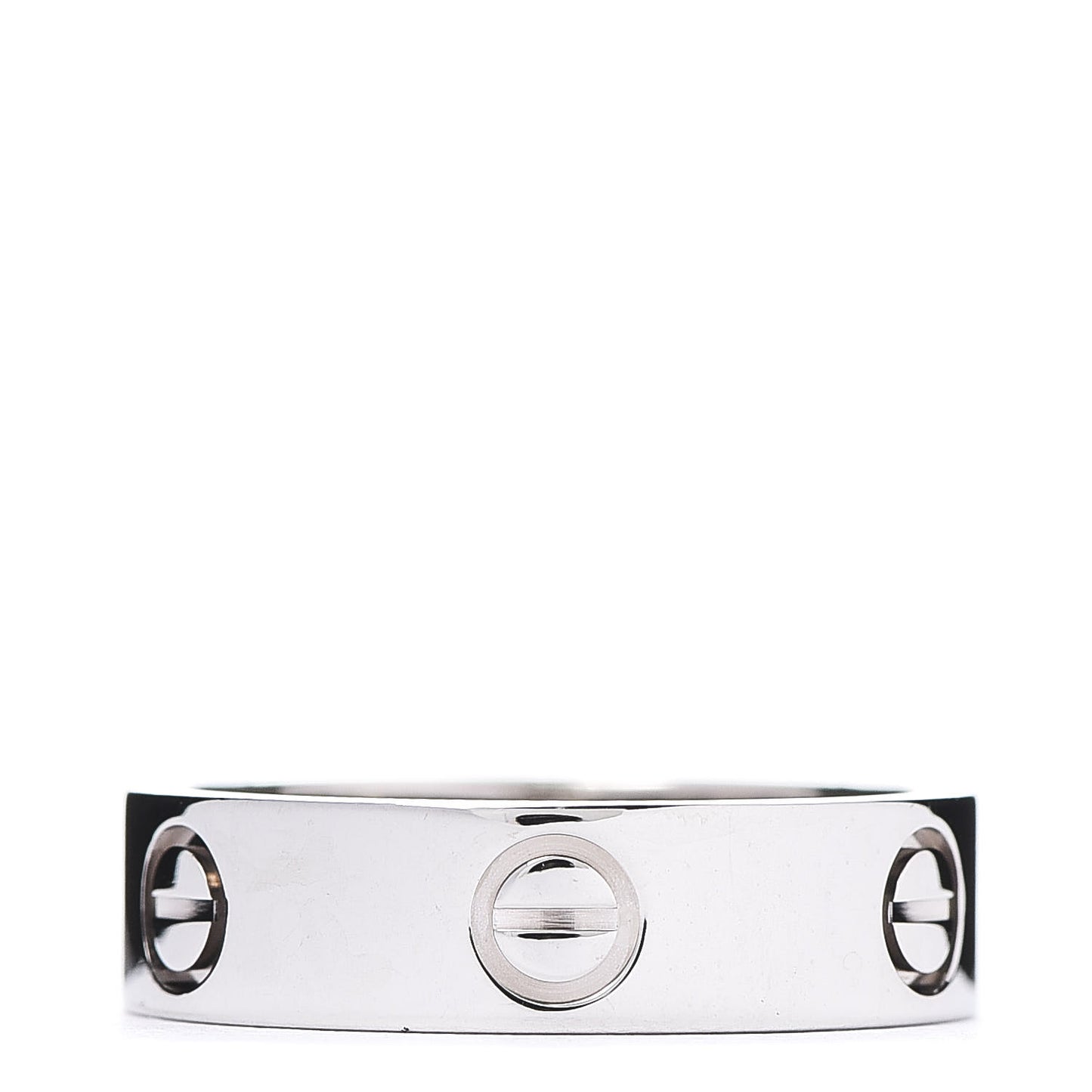 18K White Gold 5.5mm LOVE Ring 56 7.5