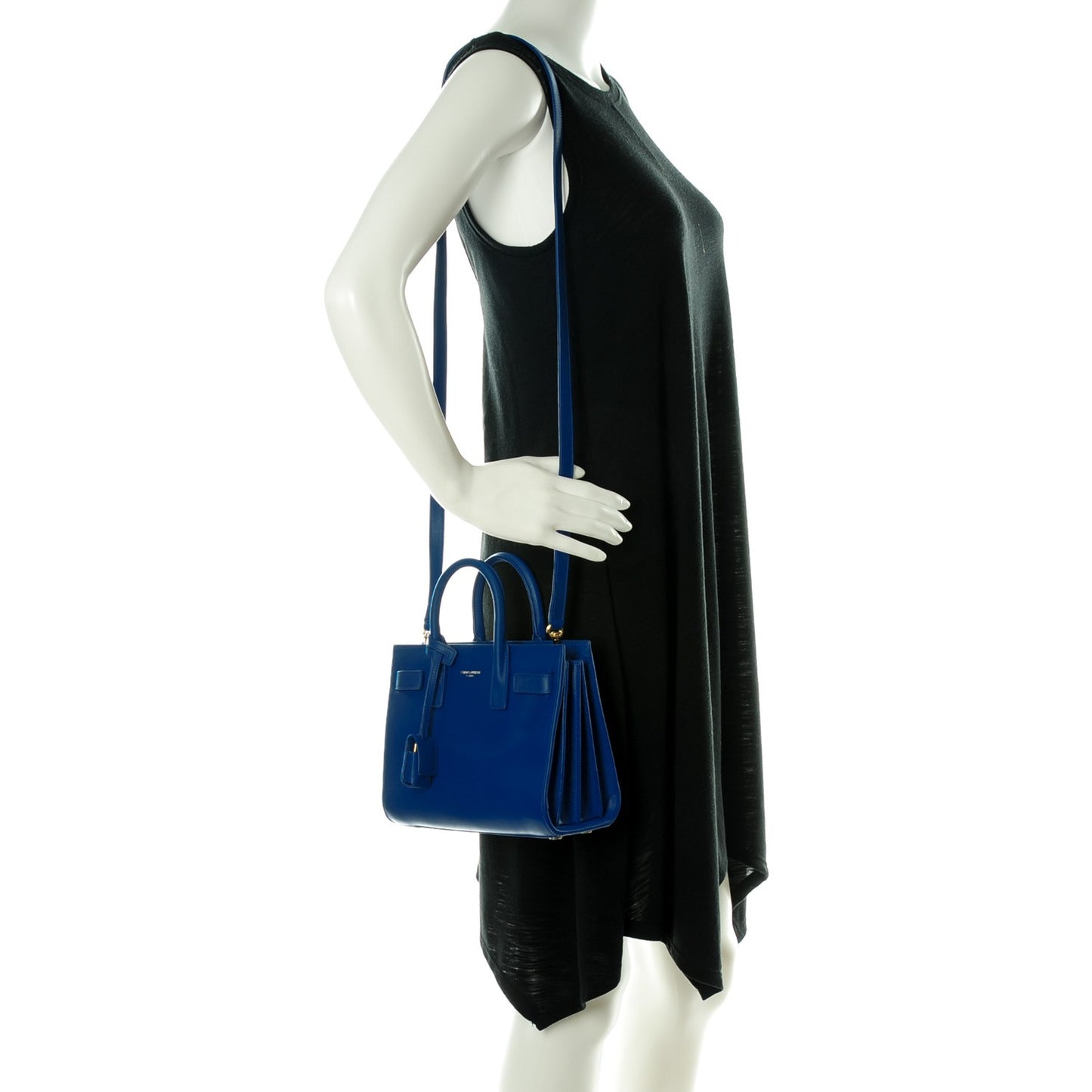 Calfskin Nano Sac De Jour Royal Blue