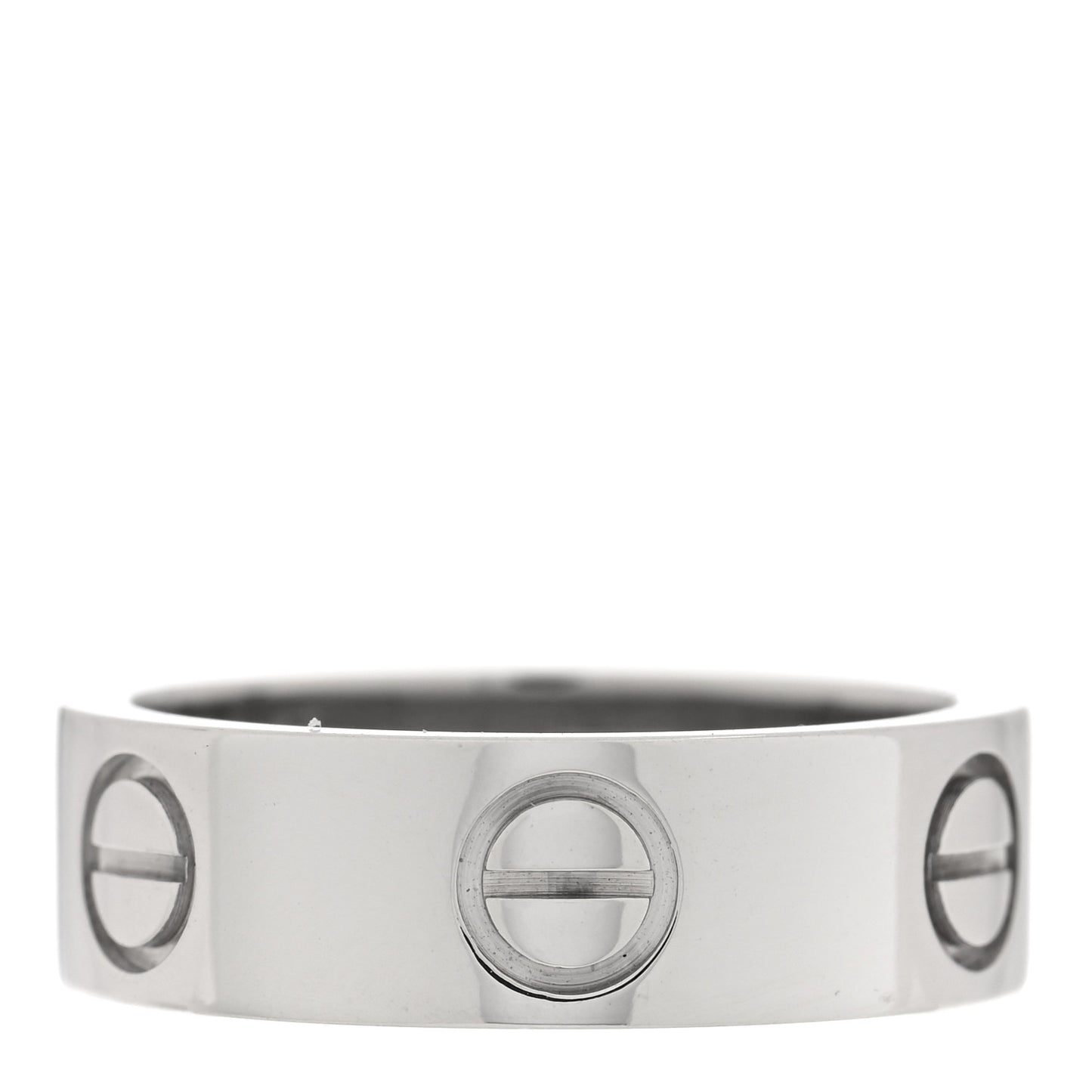 18K White Gold 5.5mm LOVE Ring 49 5
