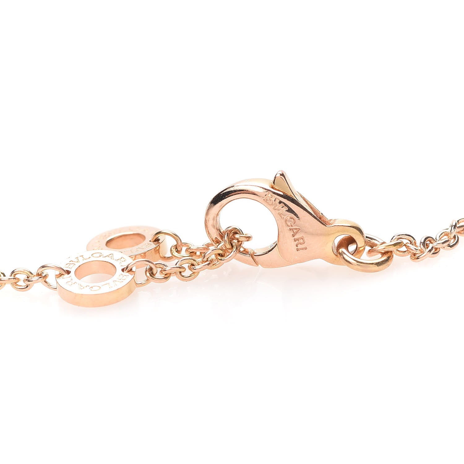 Bulgari 18K Rose Gold Diamond BVLGARI BVLGARI Pendant Necklace 5 of 5