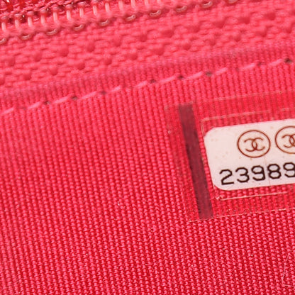 Chanel Caviar Quilted Small Boy Zip Around Wallet Fuchsia 8 of 11