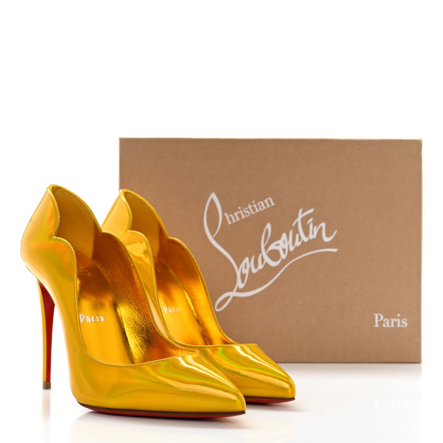 Metallic Hot Chick 100 Pumps 36.5 Yellow